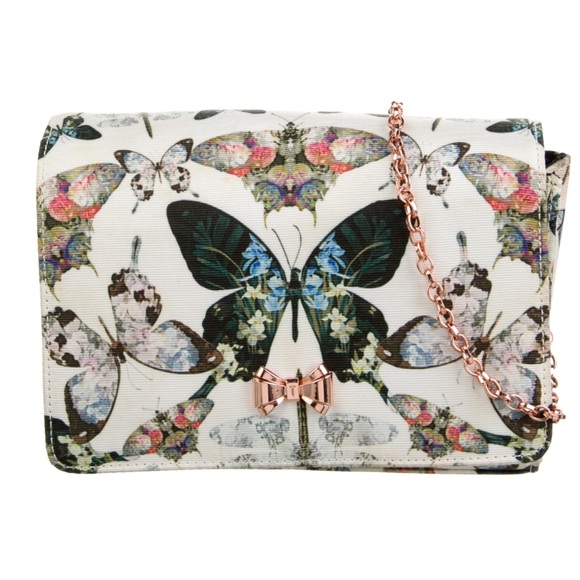 Ted Baker London Handbags - Ted Baker London RARE 2017 Strisa Butterfly Print Clutch NWOT
